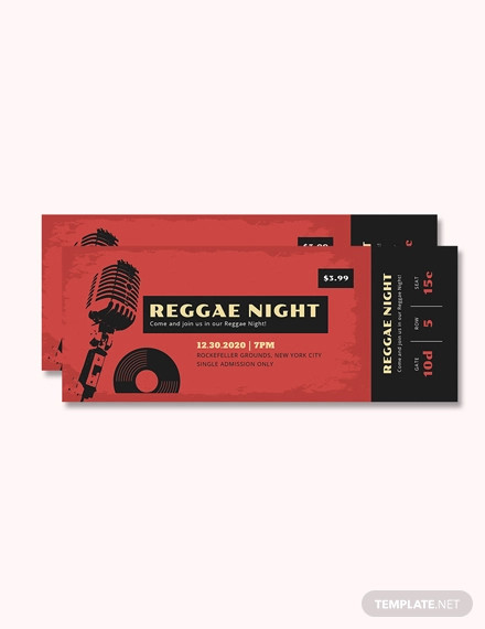 event ticket template illustrator