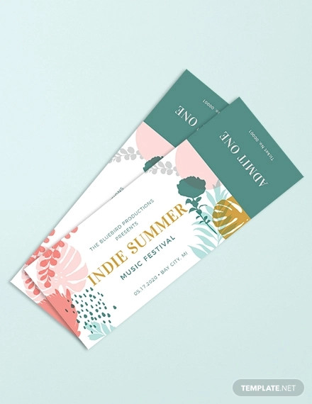 creative event ticket design