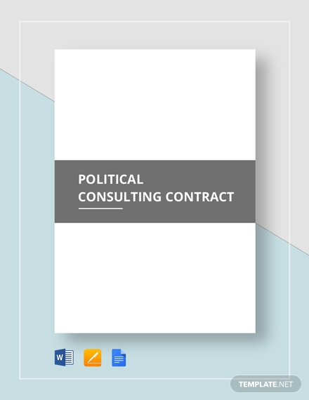 political consulting contract