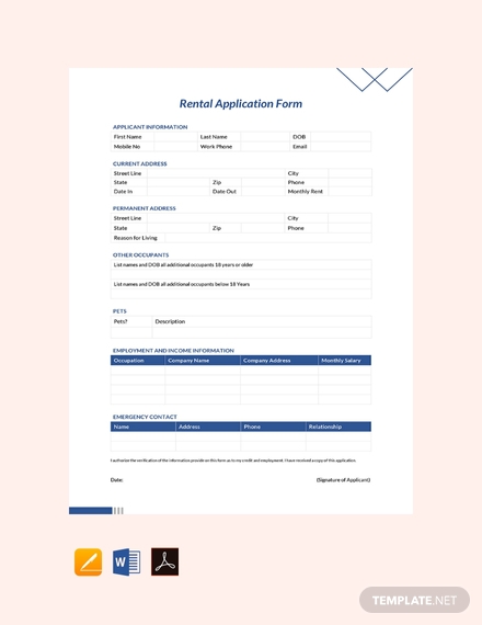 rental application form1