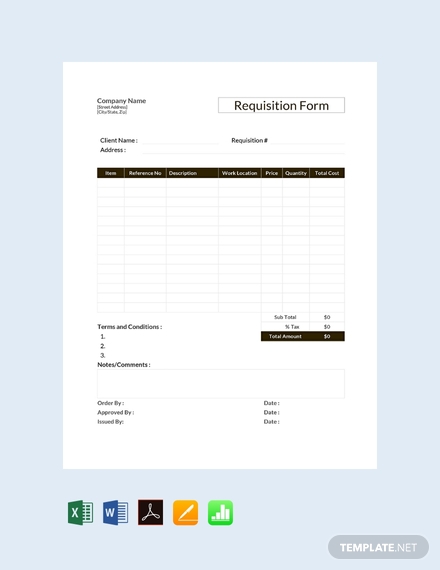 requisition form template2