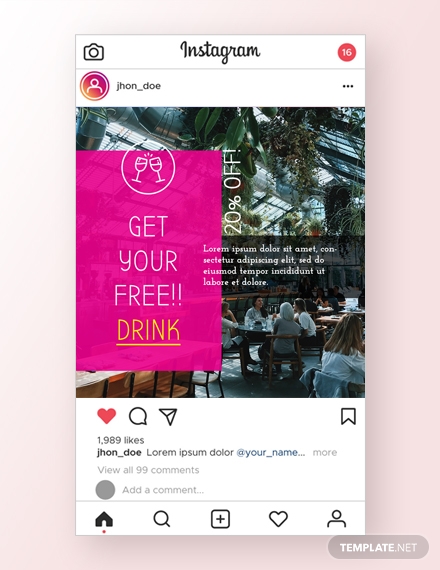 Instagram Ad Designs - 19+ Examples, Format, Pdf | Examples