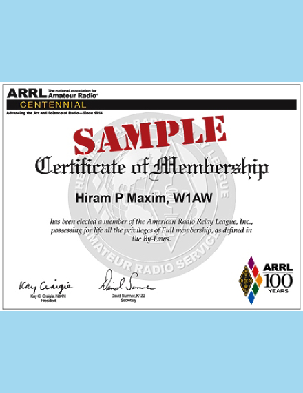 sample membership certificate