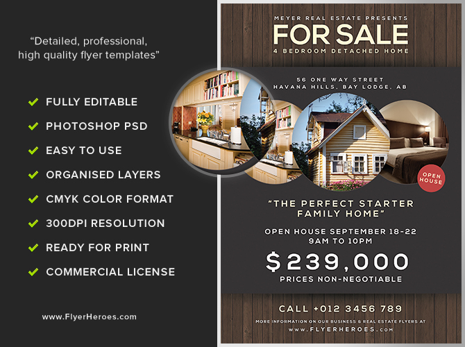 House for Sale Advertisement 17+ Examples, Illustrator Design, Word