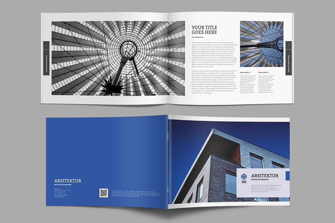 architecture real estate sales brochure template