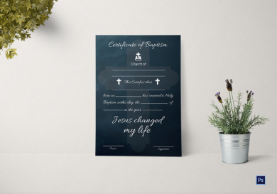 baptismal certificate