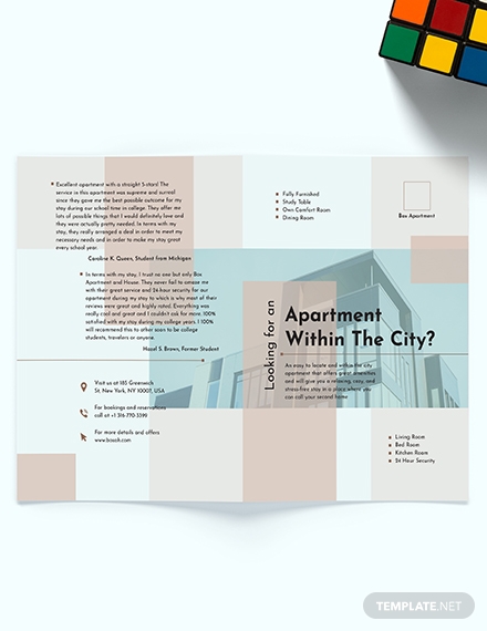 bi fold real estate sales brochure template