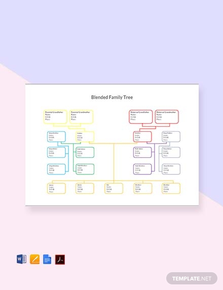 blended family tree template