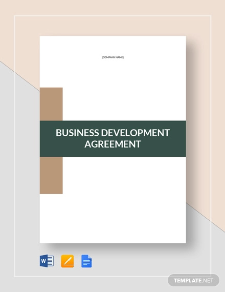 business development agreement template