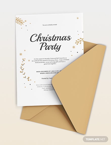 christmas invitation template 1