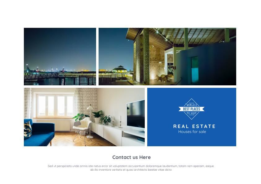 Clean and Modern Real Estate Brochure Template