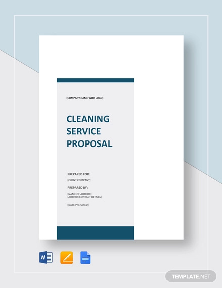 Cleaning Proposal 17 Examples Format Pdf Examples