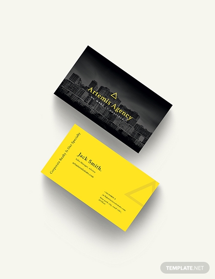 commercial property management business card template