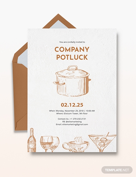 Company Potluck Invitation