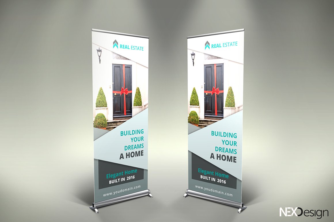 editable real estate rollup banner
