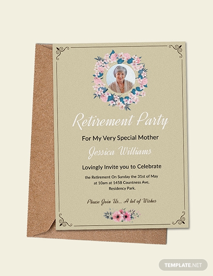 Elegant Retirement Party Invitation