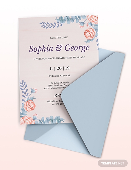 elegant traditional wedding invitation