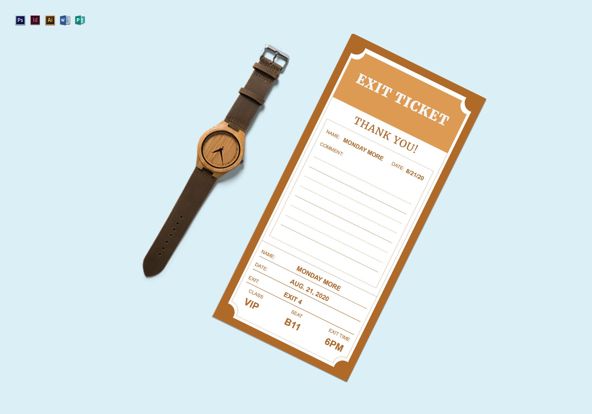 Ticket in Publisher - 26+ Examples, Format, Sample