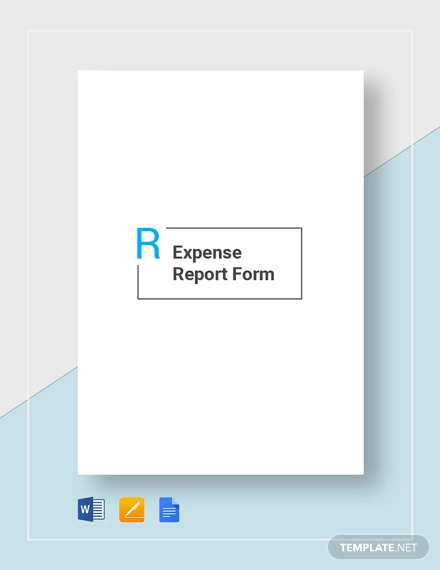 expense report template google docs