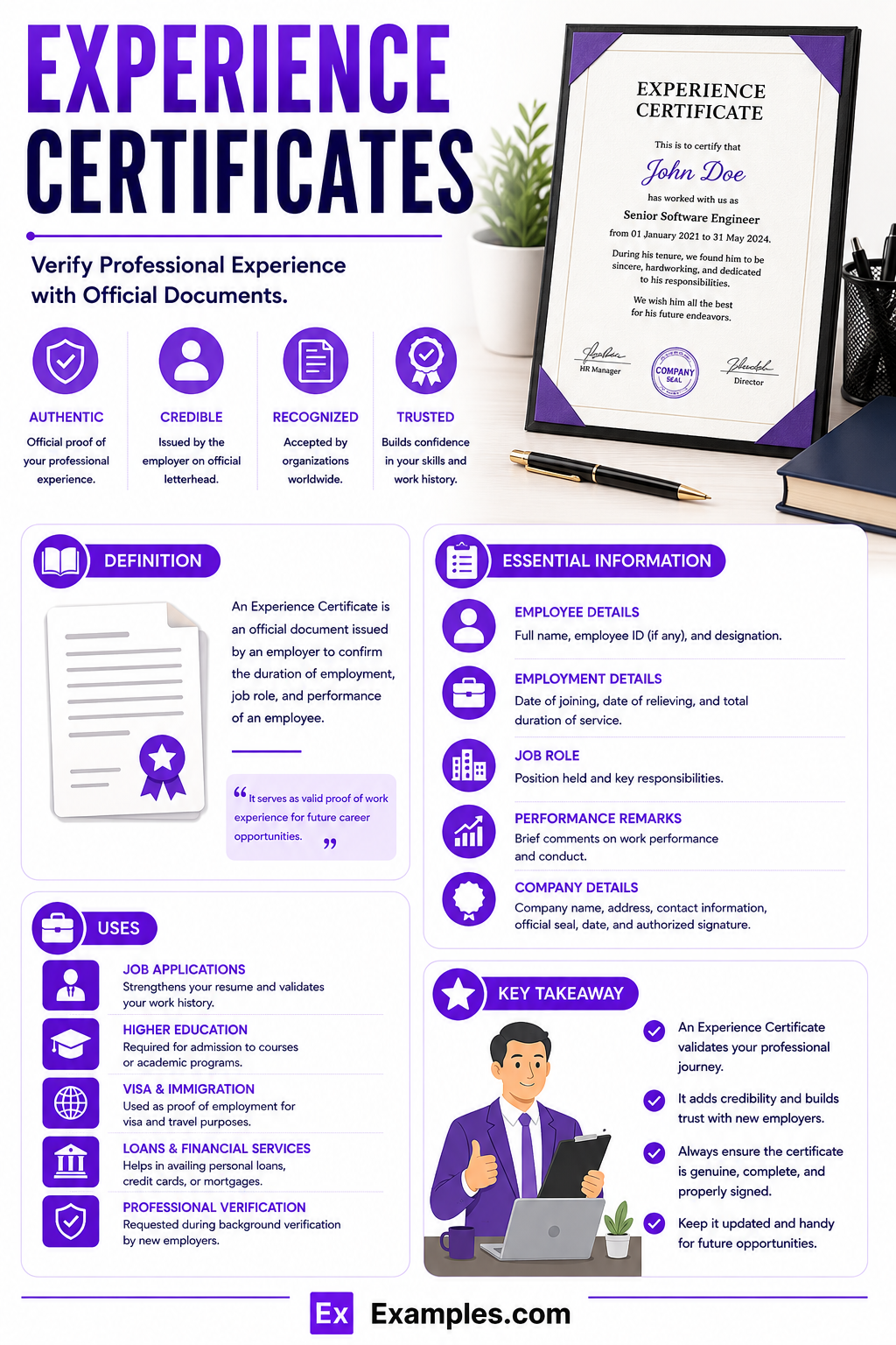 18+ Experience Certificate Examples to Download