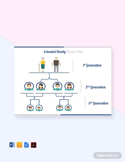 extended family tree for kid s template