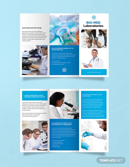 free science brochure template