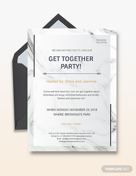 Get Together Party Invitation