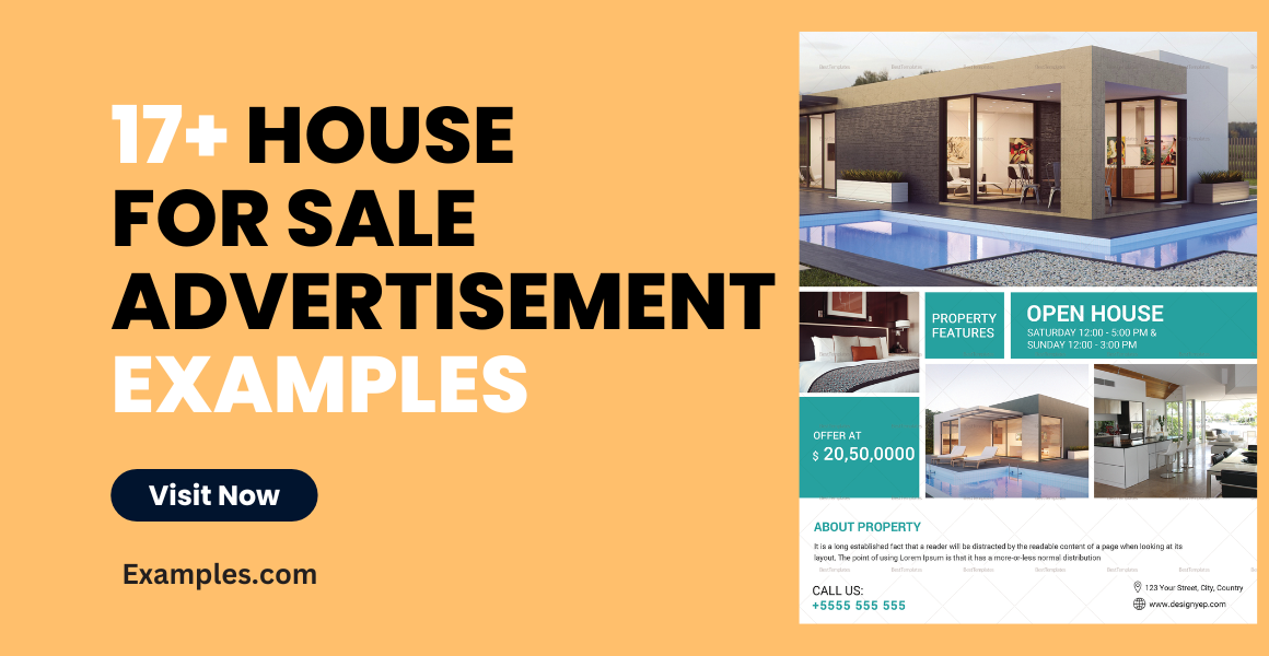 House for Sale Advertisement Examples