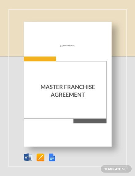 master franchise agreement template