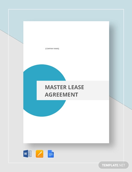 master lease agreement template