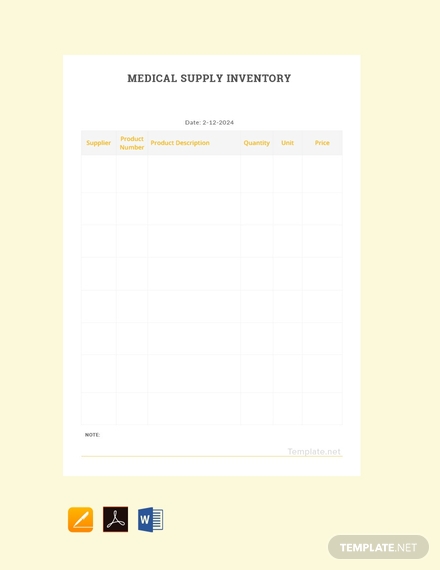 medical supply inventory
