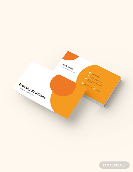 modern real estate business card template