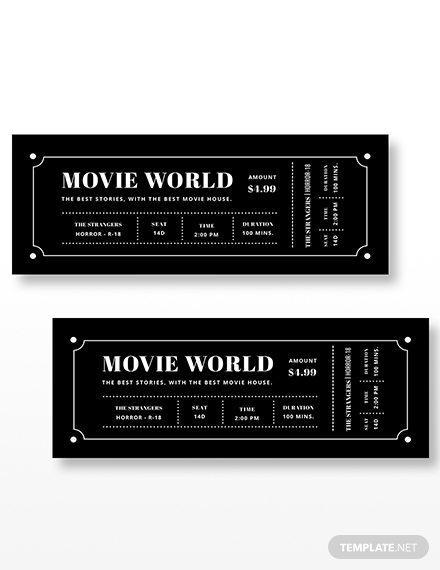 movie night ticket invitation