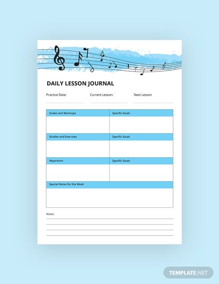 Music Journal Notebook M1X 3