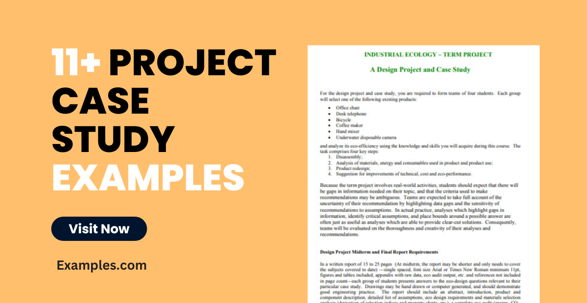 Project Case Study - 11+ Examples, Format, Word, How To Make, Pdf