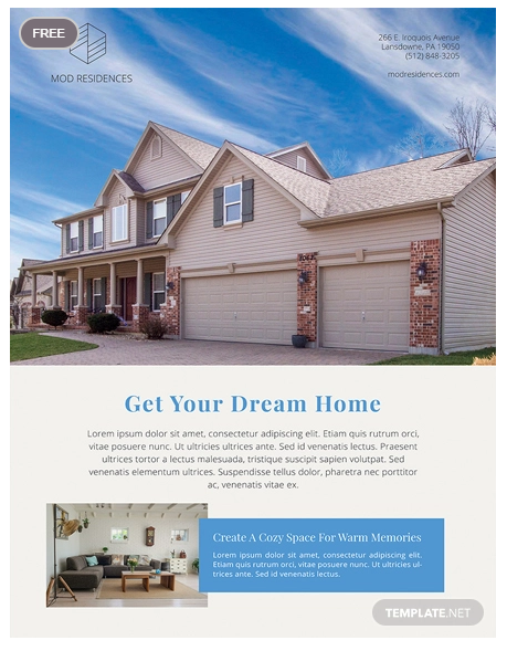 Real Estate Ads Poster Template1