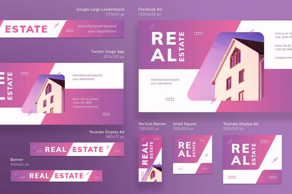 Real Estate Agency Banners Pack