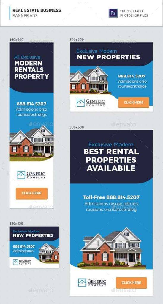 Real Estate Business Banner Ads