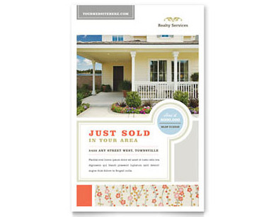 real estate home for sale postcard template