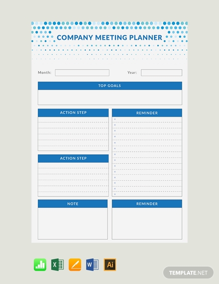 Real Estate Meeting Planner Template