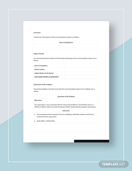 How To Write A Technical Report Template