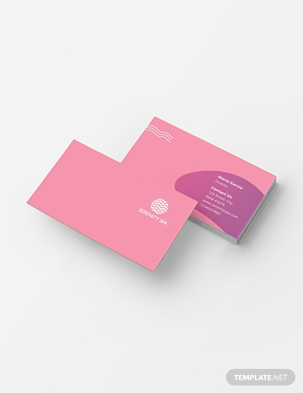 spa business card