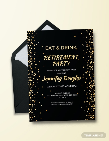 Best Retirement Invitation - 15+ Examples, Illustrator, Word, Pages ...