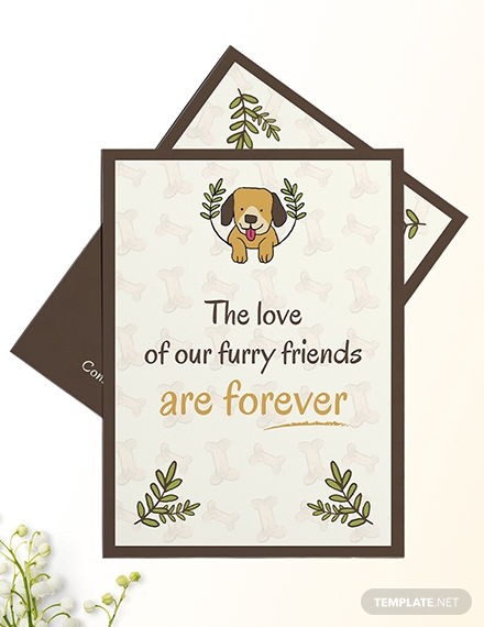 sympathy card for loss of dog1