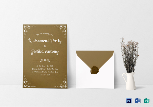 teacher retirement invitations