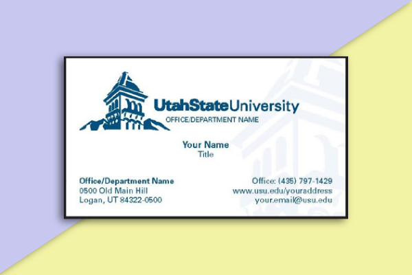 utah state university business card