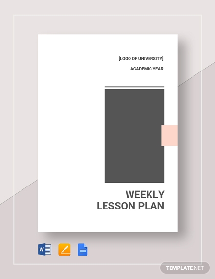 weekly lesson plan1