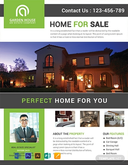 Home For Sale By Owner Flyer Template