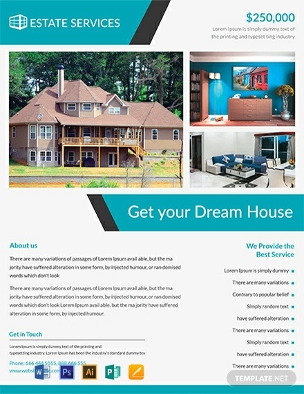 Sale By Owner Real Estate Flyer 19  Examples Word PSD Ai Design