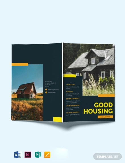 Advertising Real Estate Magazine Template